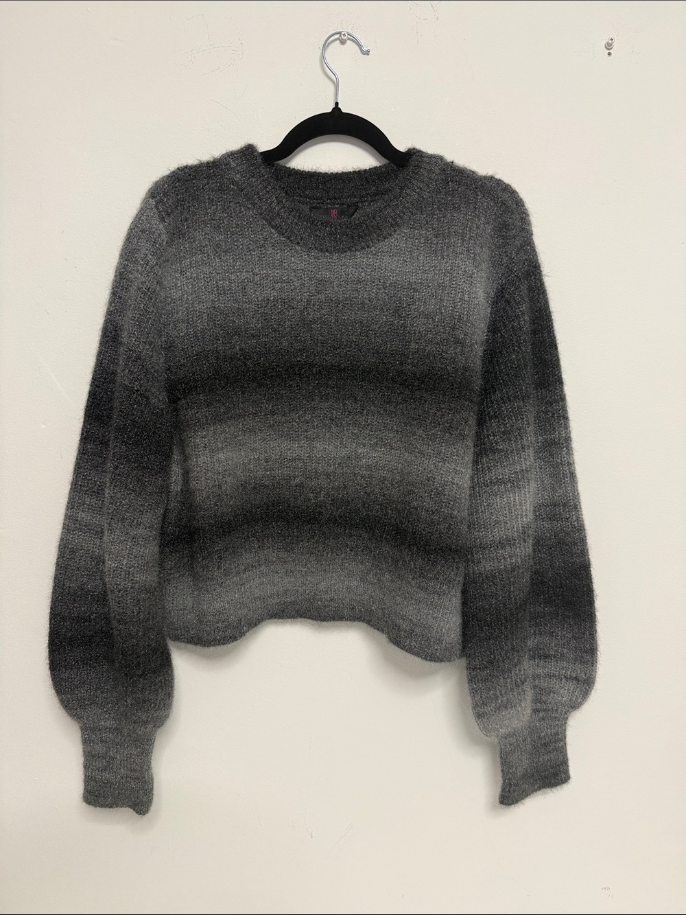 Cozy Ombre Gray Crewneck Sweater
